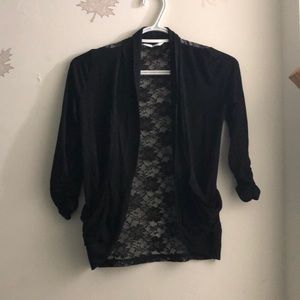 Thin black dress sweater